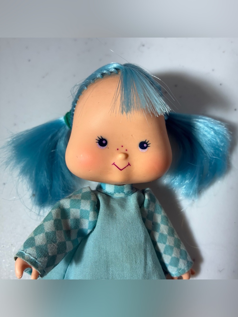 Blueberry Muffin Doll Overalls Kenner 1979 Strawberry Shortcake Blue 1980s Toy